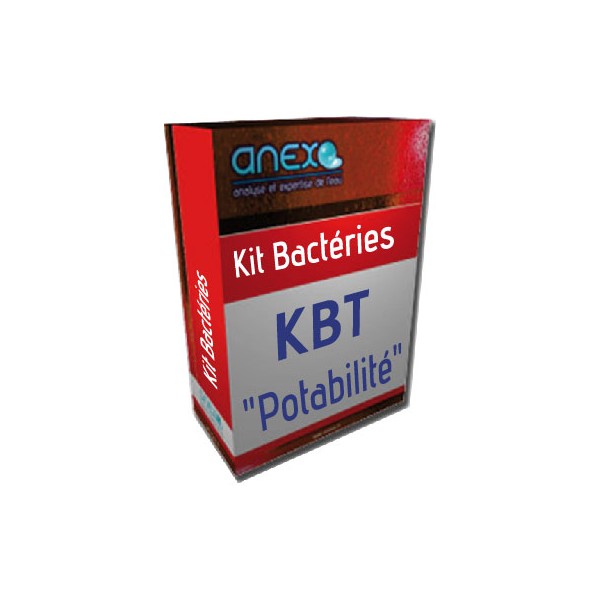 Kit BACTERIES TOTALES (KBT) - analyse d'eau Potabilité - Anexo