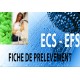 Fiche de prélèvement d'eau Eau Chaude Sanitaire ECS-EFS